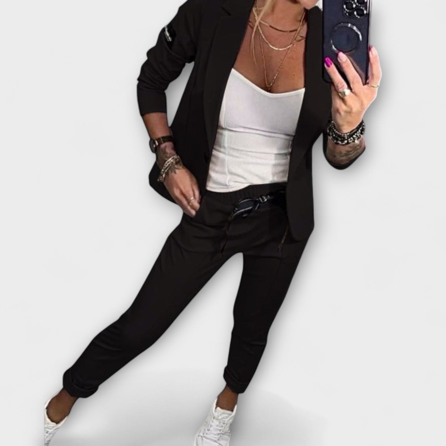 Vionna | wspaniały Zestaw Bluzki, Kurtki i Spodni