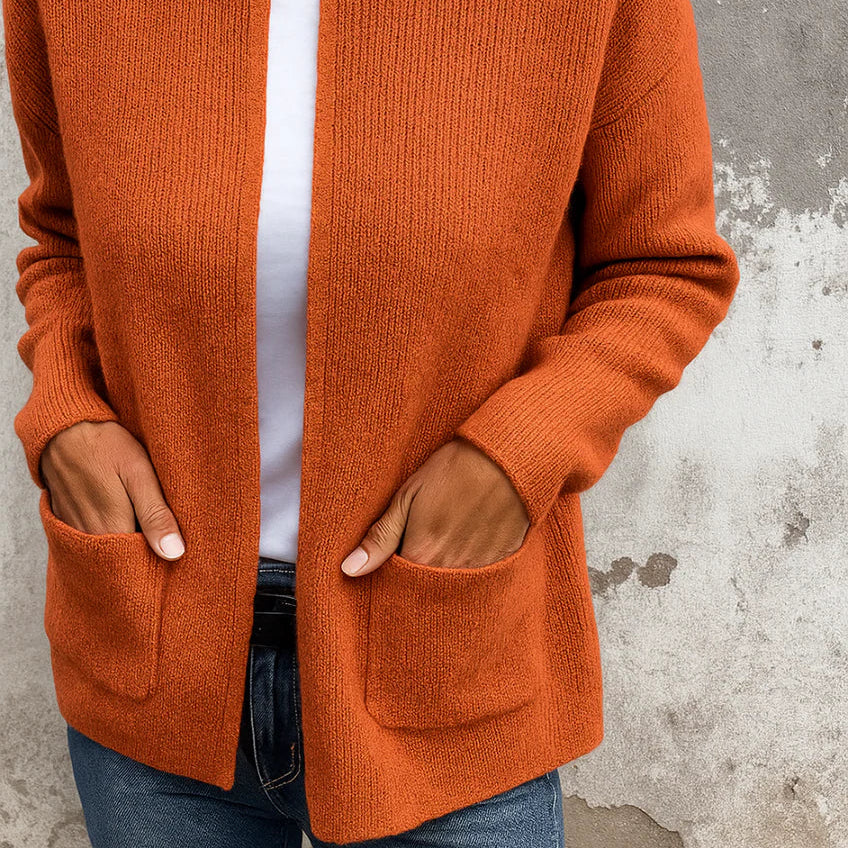 Linda Stylowy kardigan – miękki, ciepły i łatwy do łączenia