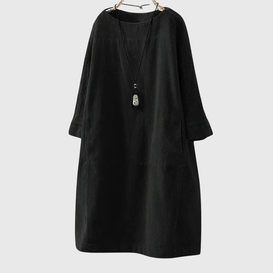 Łaska | Relaksująca Midi Sukienka z Tkaniny