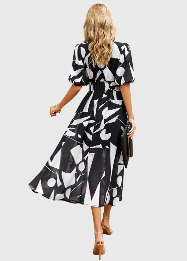 Merlina™ | Modelująca Kwiatowa Sukienka Midi