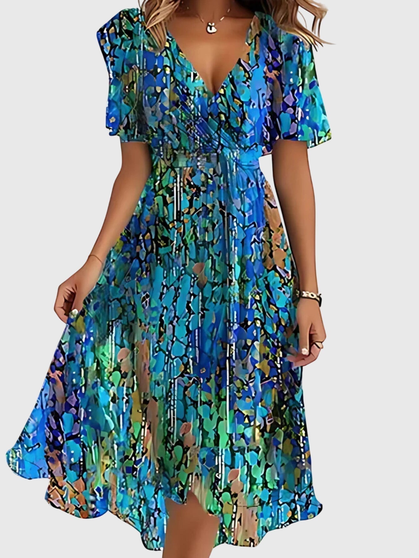 Matylda™ | Letnia Sukienka z Zakryciem Brzucha