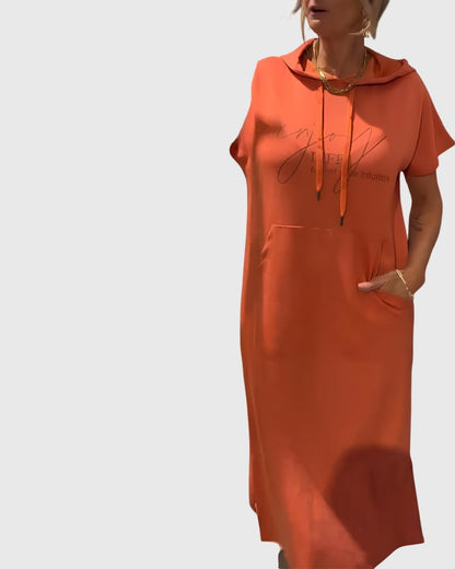 Marlowe™ | Luźna Sukienka z Kapturem