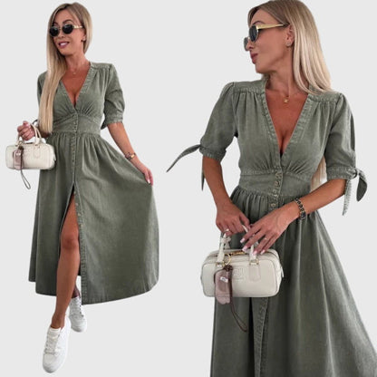 Zofia™ | Stylowa Sukienka Dżinsowa