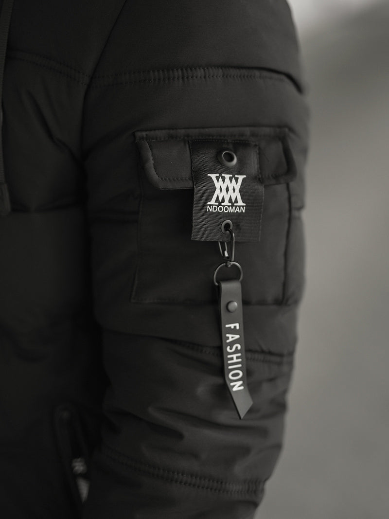 Kurtka męska pikowana czarna