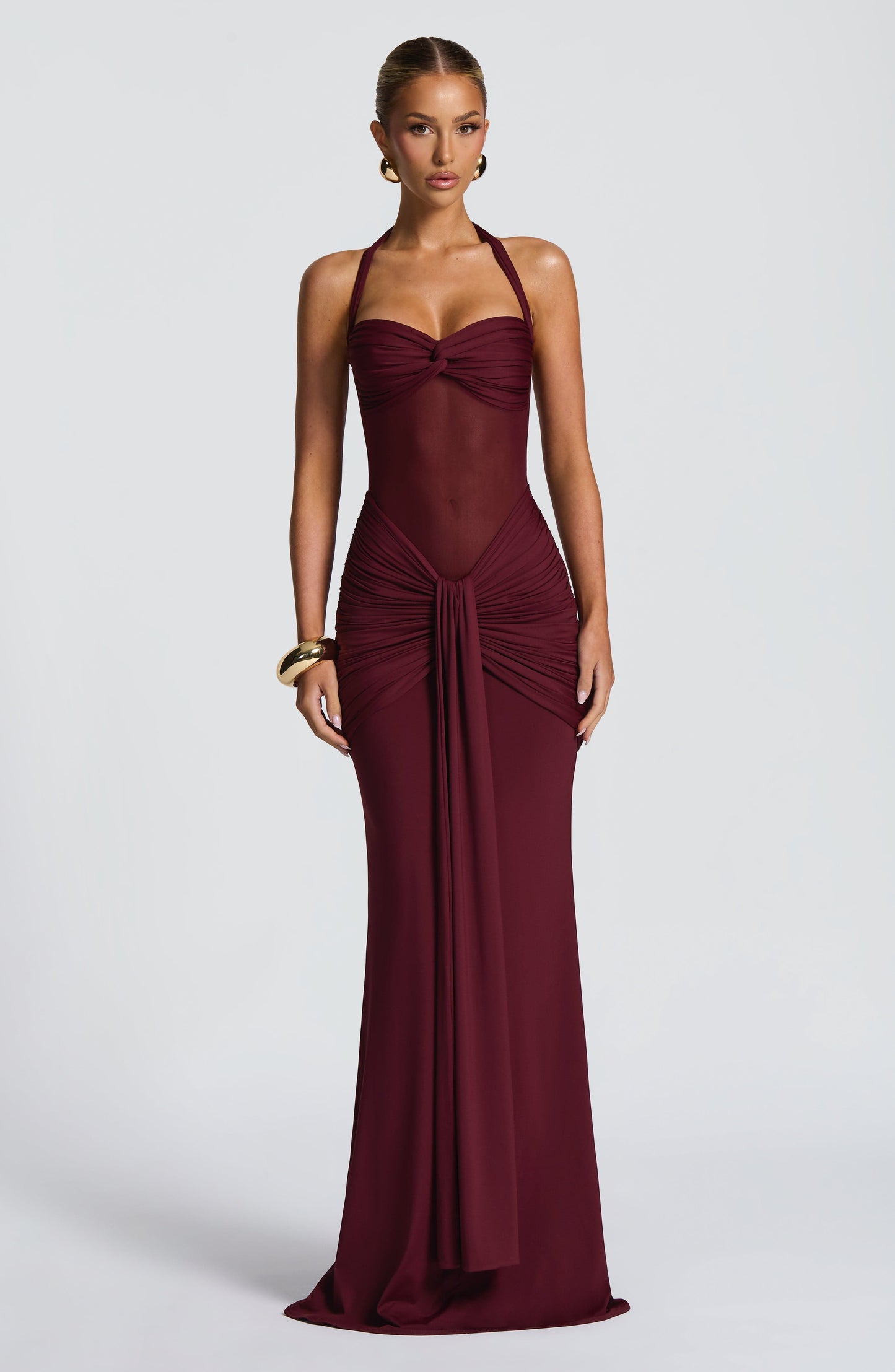 Vixen Maxi Dress - Cherry Lacquer